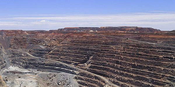 Mine d'or - Mine à ciel ouvert à Kalgorlie, Australie occidentale